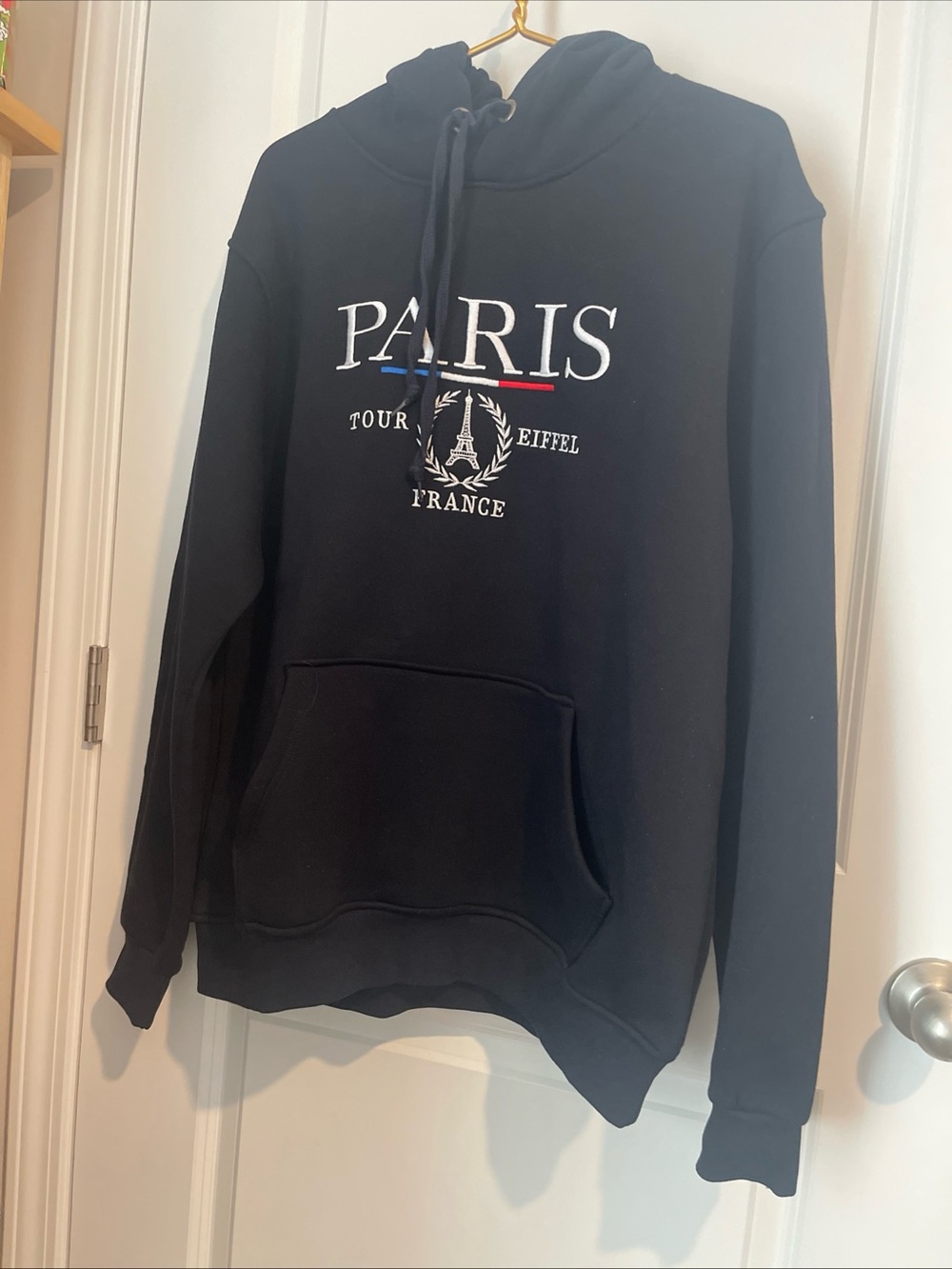 New Collection Attitude Men’s XXL Black Embroidered Hoodie 24P-P 29L